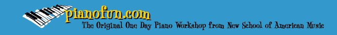 Laughlin One Day Chord Piano Seminar Method, Piano Fun, New School of American Music, piano lessons